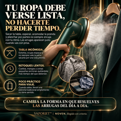 VAPORJET™ | Mini Plancha de Vapor Portátil NOVEN