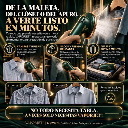 VAPORJET™ | Mini Plancha de Vapor Portátil NOVEN