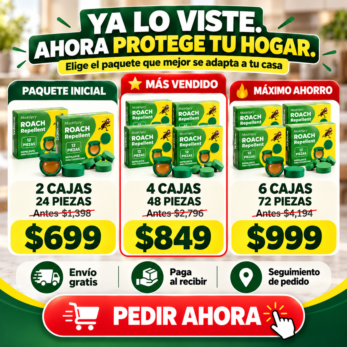 FUERAPLAGA™ | Repelente para Cucarachas NOVEN
