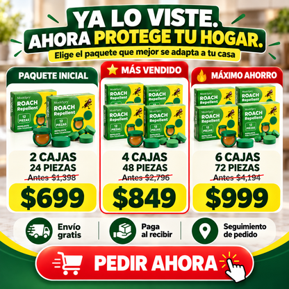 FUERAPLAGA™ | Repelente para Cucarachas NOVEN