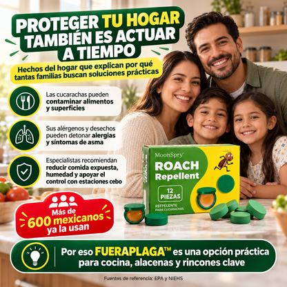 FUERAPLAGA™ | Repelente para Cucarachas NOVEN